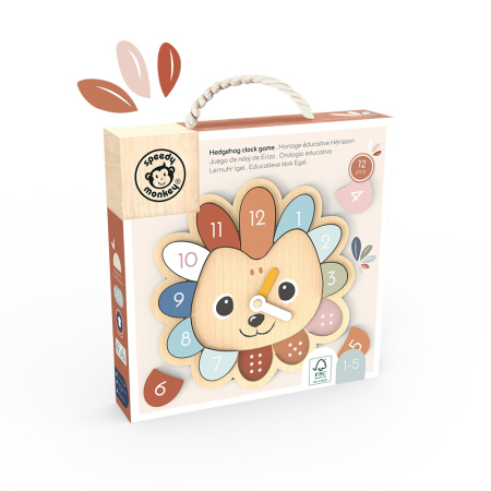 Ceas educativ din lemn, Speedy Monkey [1]