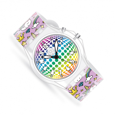 Ceasuri copii si adulti - Ceas pentru copii, cu leduri, Glow, Printesa Unicorn