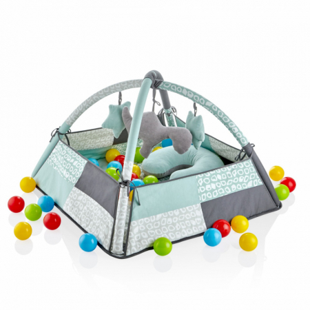 Centre de activități - Centru de joaca cu bile BabyJem Toy Ball Play Mat (Culoare: Verde)