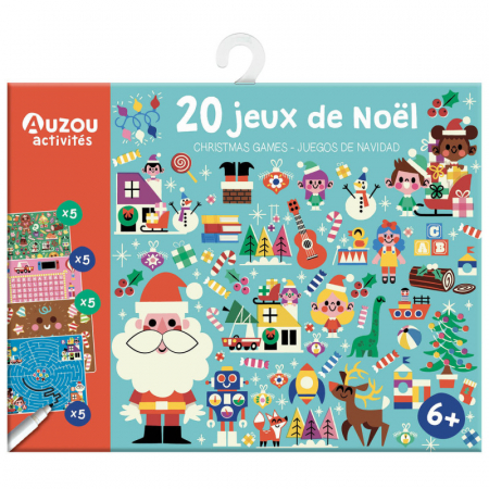 Oktató játékok - Auzou-Colectie de 20 de mini jocuri cu tema Craciunului