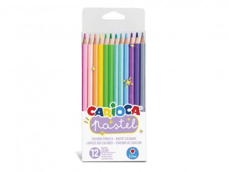 Vârstă - Creioane color Carioca Pastel 12/set