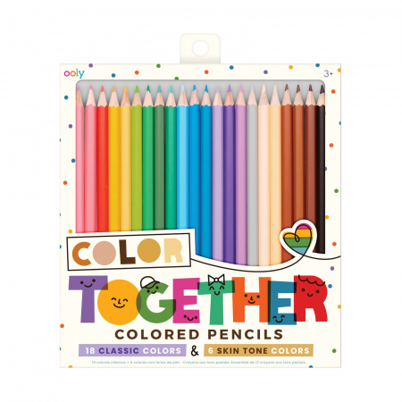 Rechizite școlare - Creioane colorate Color Together - Set de 24