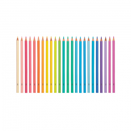 Creioane colorate în nuanțe pastelate - Set de 24 [1]