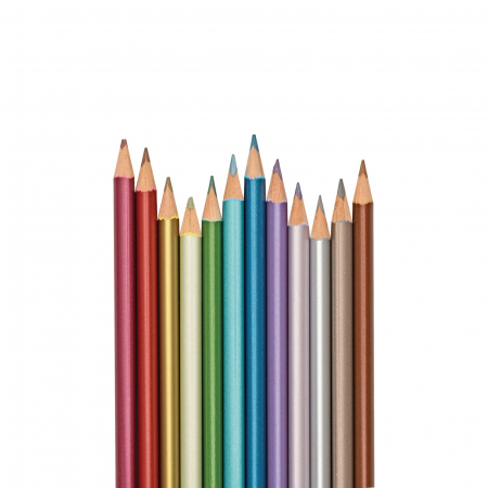 Creioane colorate metalice Modern - Set de 12 [2]