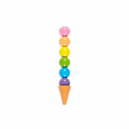 Creioane intercalate si radiera parfumata Rainbow Scoops [4]