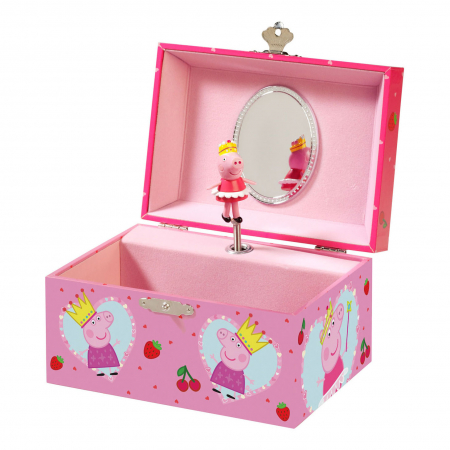 Jocuri educative - Cutie muzicala, pentru bijuterii, Peppa Pig
