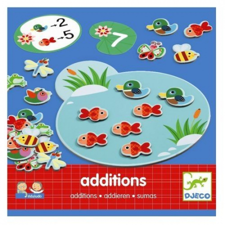 Jocuri educative pentru școală/grădiniță - Eduludo Addition Djeco, joc cu calcule