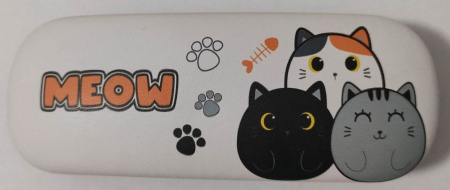 Portofele si tocuri de ochelari - Etui cu protectie pentru ochelari, cu deisgn pisicute