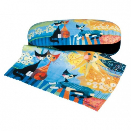 Portofele si tocuri de ochelari - Etui cu textil și protecție ochelari, Rosina W, Dolce vita