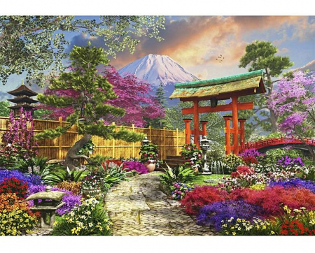Flora din Fuji, puzzle din lemn Wentworth [0]