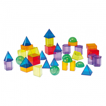 Jucării copii 5-6 ani - Forme geometrice 3D transparente, TickiT
