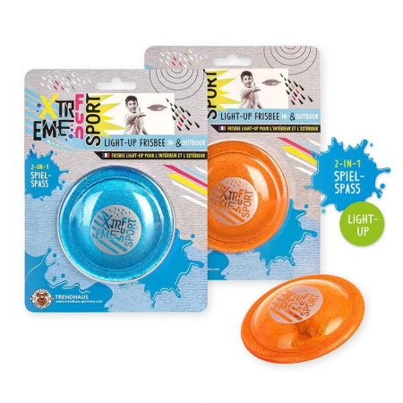 Cadouri 3 ani - Trendhaus-Frisbee de buzunar cu lumini, pentru joaca in interior sau exterior