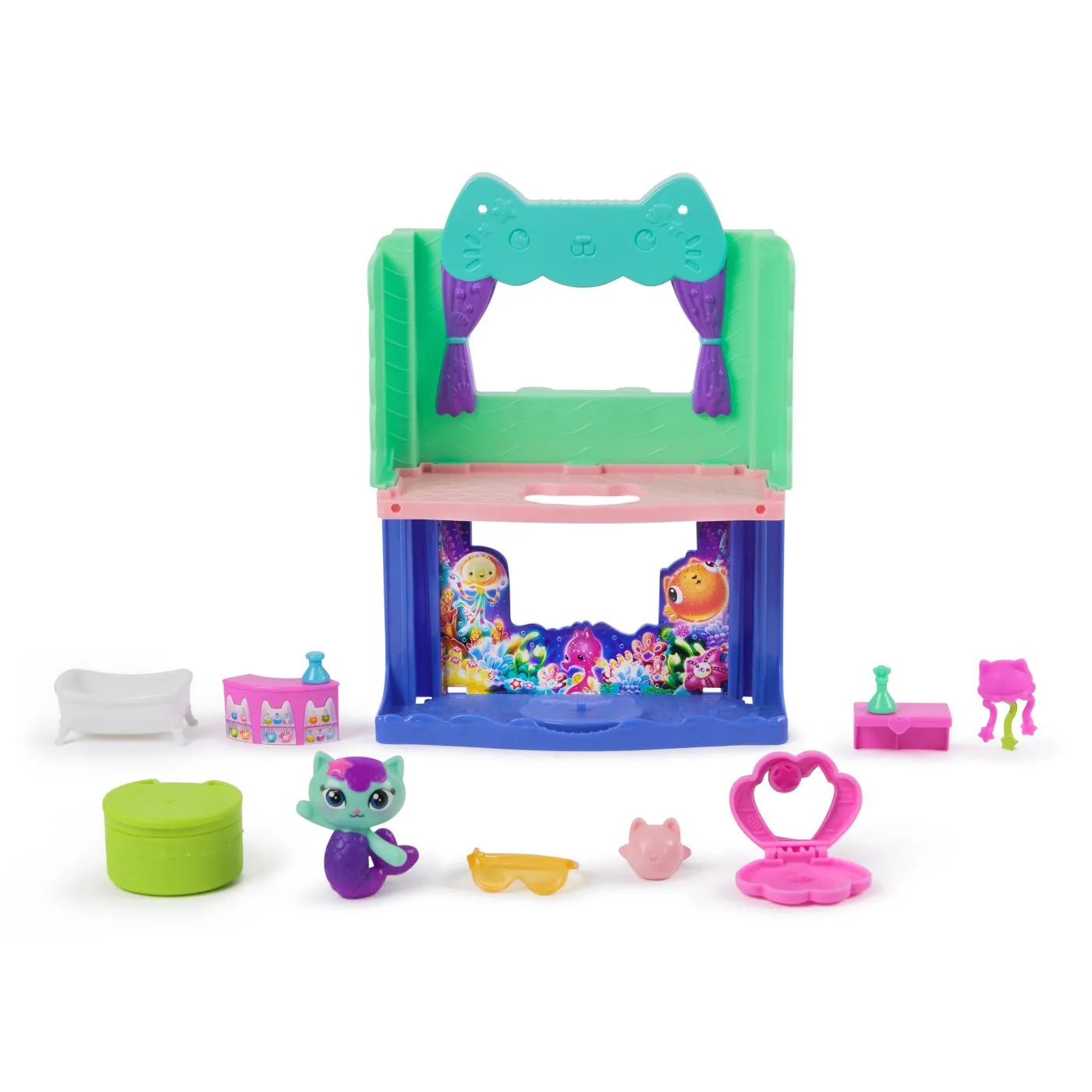 GABBYS DOLLHOUSE FILMUL CAMERE PENTRU CASA DE PAPUSI A LUI GABBY BAIE CU FIGURINE SI ACCESORII [2]