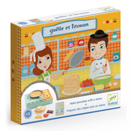 Jucării de rol - Gaelle și Titouan, Set de făcut clătite