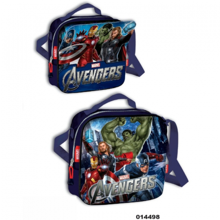Ghiozdane - Geanta de umar termoizolanta cu magnet pentru gradinita colectia Avengers