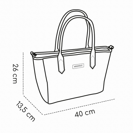 Geanta multifunctionala pentru parinti Skiddou Ingrid, Onyx, Negru [11]