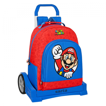 Rechizite școlare - Ghiozdan cu troler evolution scoala Nintendo Super Mario Bros