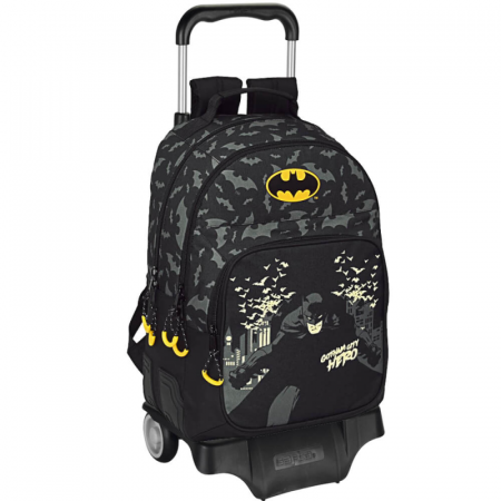 Rechizite școlare - Ghiozdan dublu cu troler Batman Hero