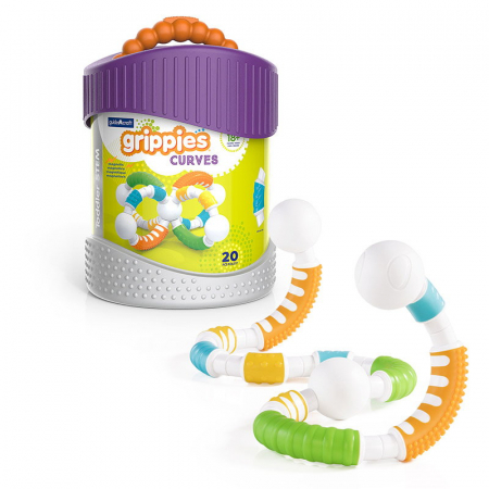 Vârstă - Grippies Curves, set magnetic senzorial, 20 piese