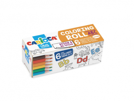 Set de colorat - Hârtie Mini Roll Carioca, ABC, 85×10 cm
