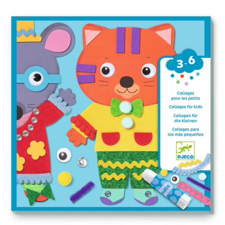 Art & Craft - Joc creativ colaje Micii prieteni Djeco