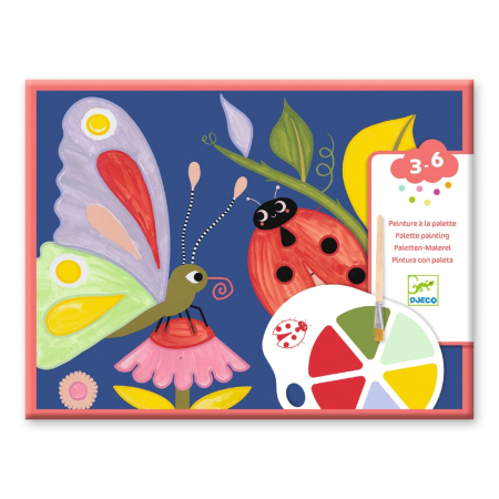 Jocuri creative - Joc creativ de pictura Fluturi si buburuze, Djeco