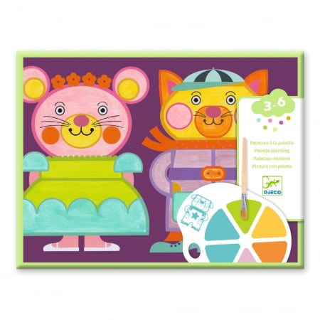 Jocuri creative - Joc creativ de pictura Obraji imbujorati, Djeco