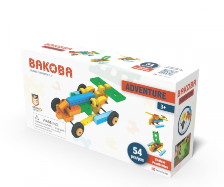 Jucării copii 5-6 ani - Joc de construit cu blocuri Adventure, Bakoba
