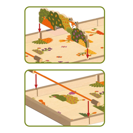 Joc de indemanare din lemn 2 in 1, Djeco [1]