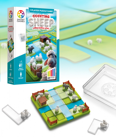 Jocuri educative - Joc de logica cu 60 de provocari, Counting Sheep, editie internationala