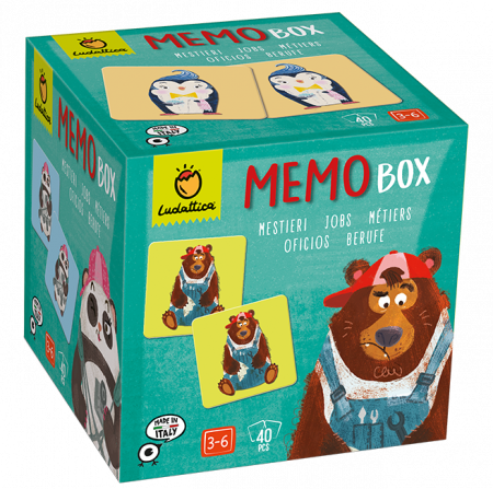 Jocuri de memorie pentru copii - Joc de memorie Memobox Meserii