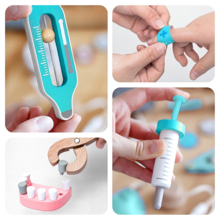 Joc de rol Trusa completa de doctor, turcoaz, UMU Toys [3]