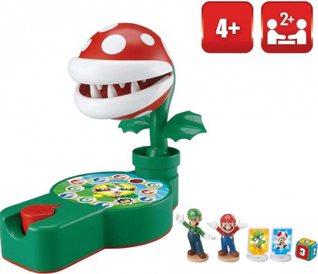 Jucării copii 3-4 ani - Joc de societate Super Mario - Piranha Plant Escape