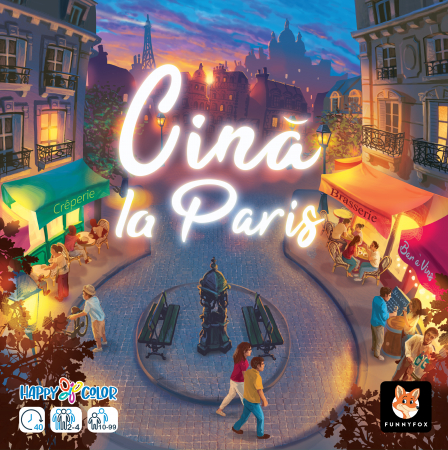 Jocuri educative - Joc de strategie, Cina la Paris, in limba romana