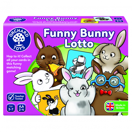 Jucării copii 5-6 ani - Joc educativ Iepurașul Amuzant, Funny bunny loto