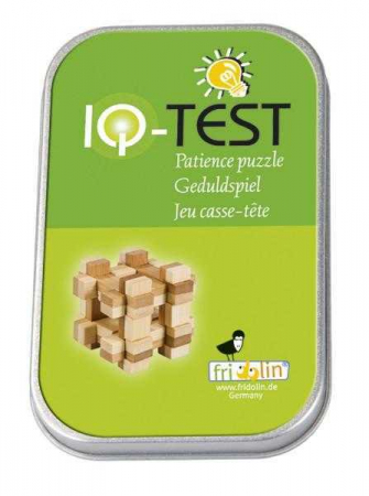 Joc logic IQ din lemn bambus in cutie metalica Gridbox [1]