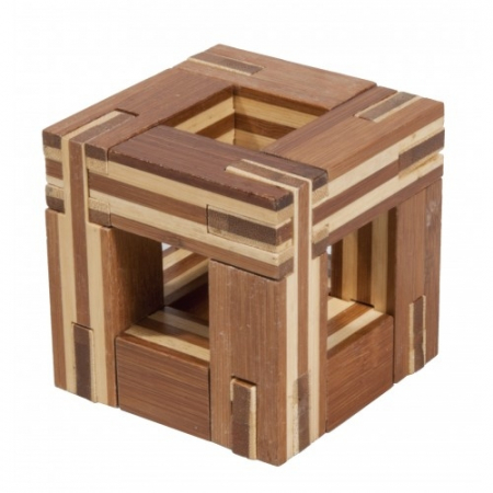 Idei de cadouri sub 50 lei - Joc logic IQ din lemn bambus Magic frame