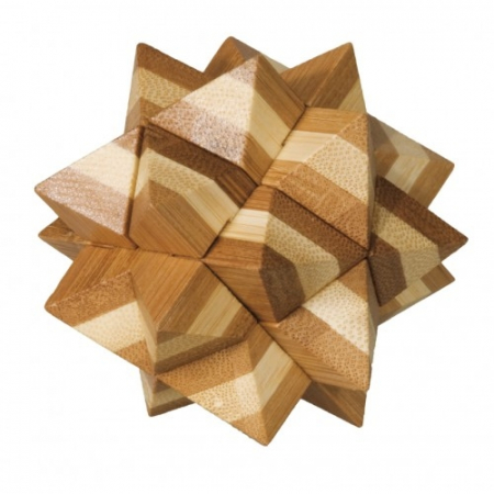 Joc logic IQ din lemn bambus Star [1]