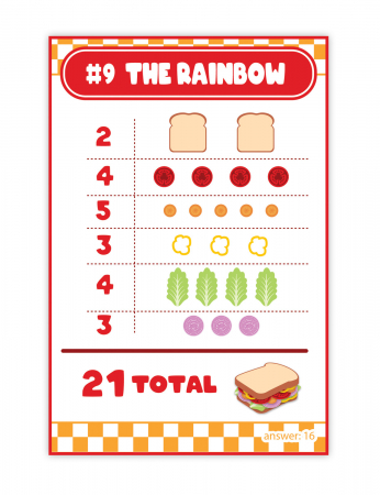 Joc matematic pentru prescolari, Math sandwich, Peaceable Kingdom [8]