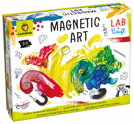 Jucării științifice și experimente - Joc STEAM - Arta cu magneti