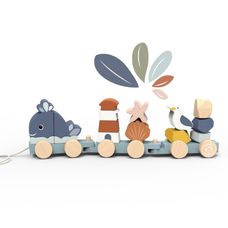 Jucării bebeluși - Jucarie de tras si construit, Speedy Monkey