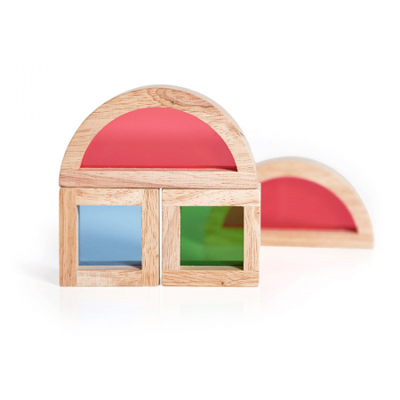 Junior Rainbow Blocks set 20 piese, Guidecraft [2]