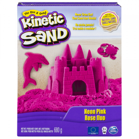 Nisip Kinetic - nisip roz neon