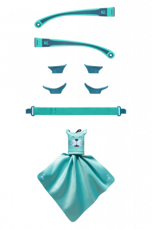 Articole plajă - Kit accesorii pentru ochelari de soare MOKKI Click&Change, bleu