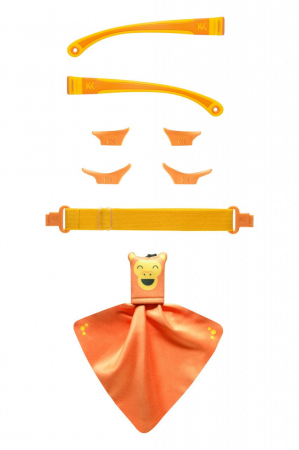 Articole plajă - Kit accesorii pentru ochelari de soare MOKKI Click&Change, galben