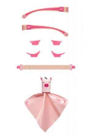 Articole plajă - Kit accesorii pentru ochelari de soare MOKKI Click&Change, roz