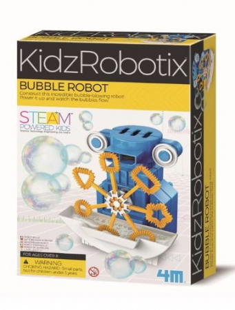 Jucării științifice și experimente - Kit construcție robot - Bubble Robot, Kidz Robotix