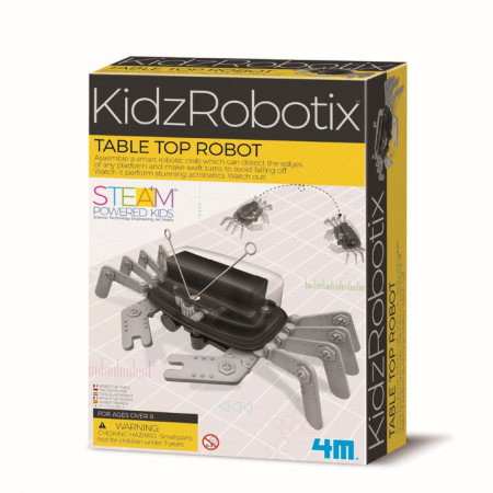 Jucării copii 7-8 ani - Kit construcție robot - Table Top Robot, Kidz Robotix