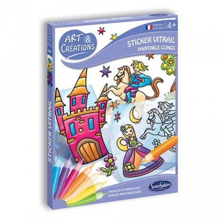 Jucării copii 3-4 ani - Kit creativ Vitralii - Printi si Printese