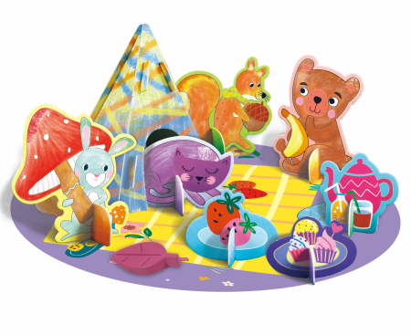 Kit de activitati cu creioane colorate - La picnic [1]